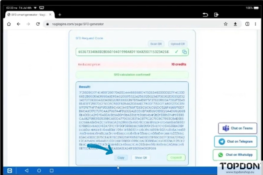 topdon phoenix unlock vag sfd gateway 10 topdon phoenix unlock vag sfd gateway 10