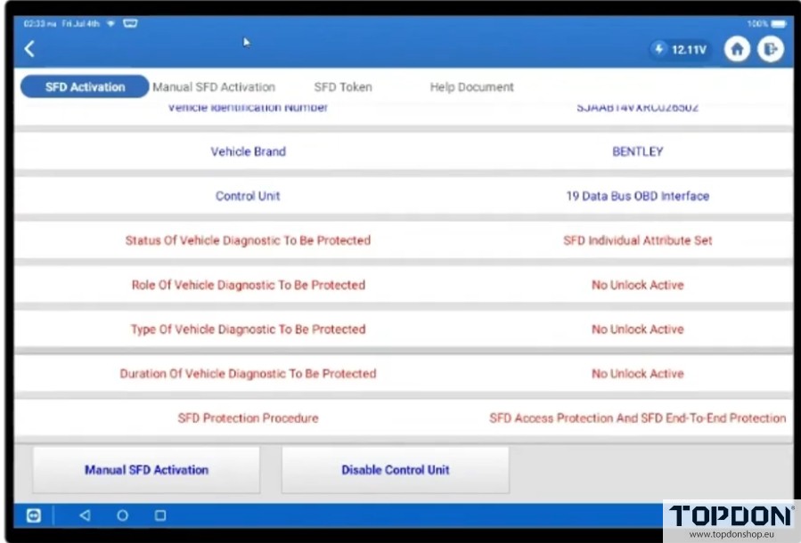 topdon phoenix unlock vag sfd gateway 7 topdon phoenix unlock vag sfd gateway 7