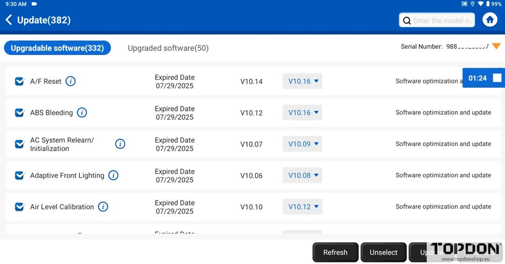 activate renew card on topdon phoenix 3