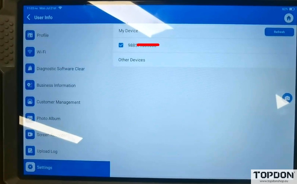 submit apk logs for topdon phoenix 2
