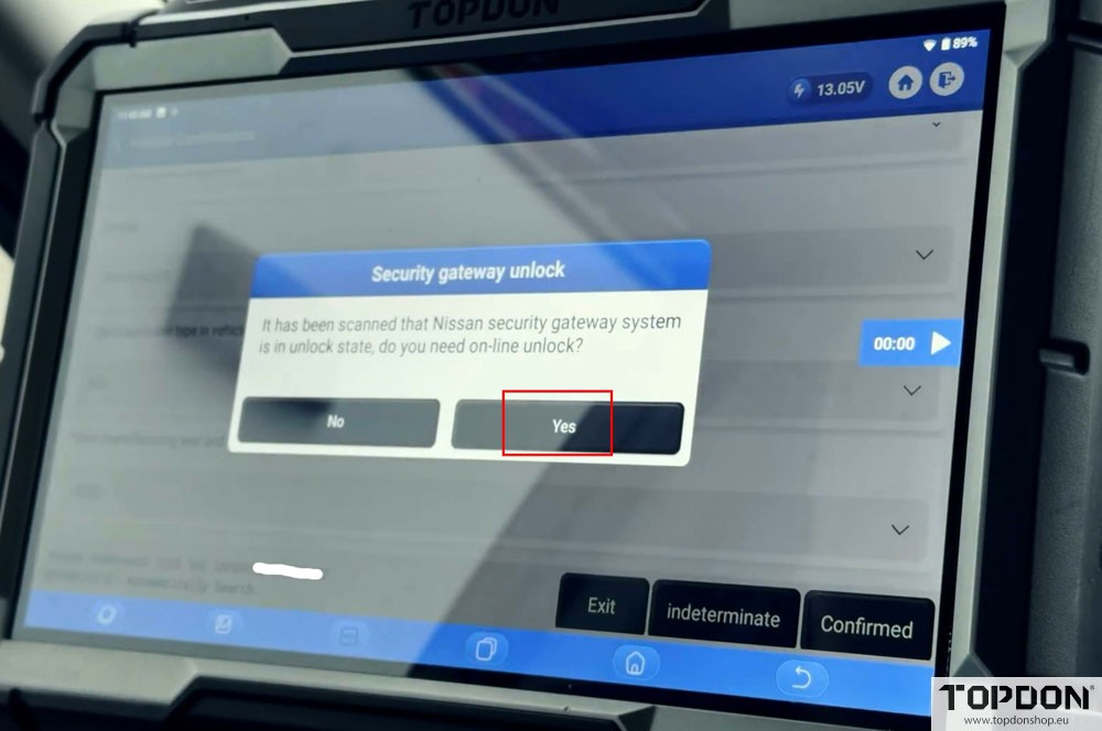 topdon Phoenix Nissan autoauth unlock 9