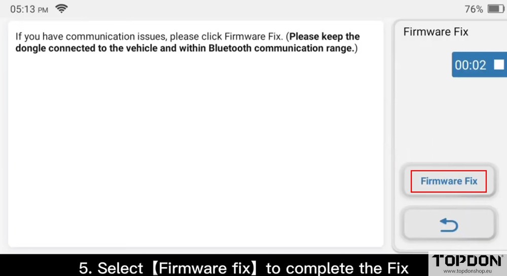 topdon ad800bt firmware fix 3