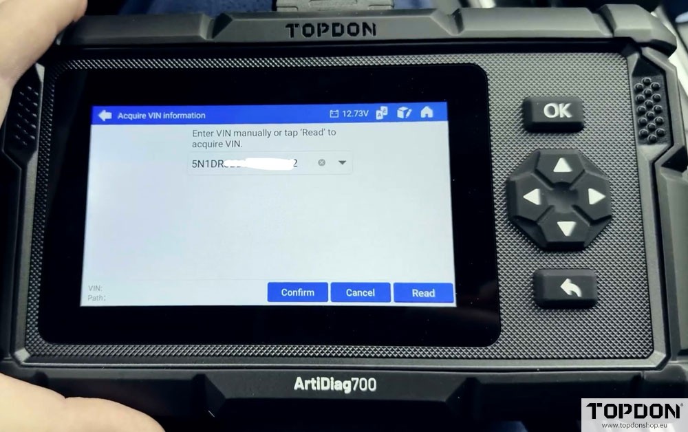 topdon artidiag nissan autoauth unlock 4