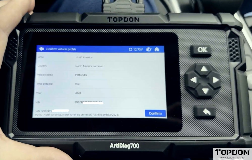 topdon artidiag nissan autoauth unlock 5