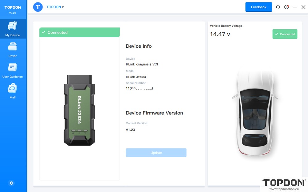topdon rlink j2534 sps program gm abs module 1