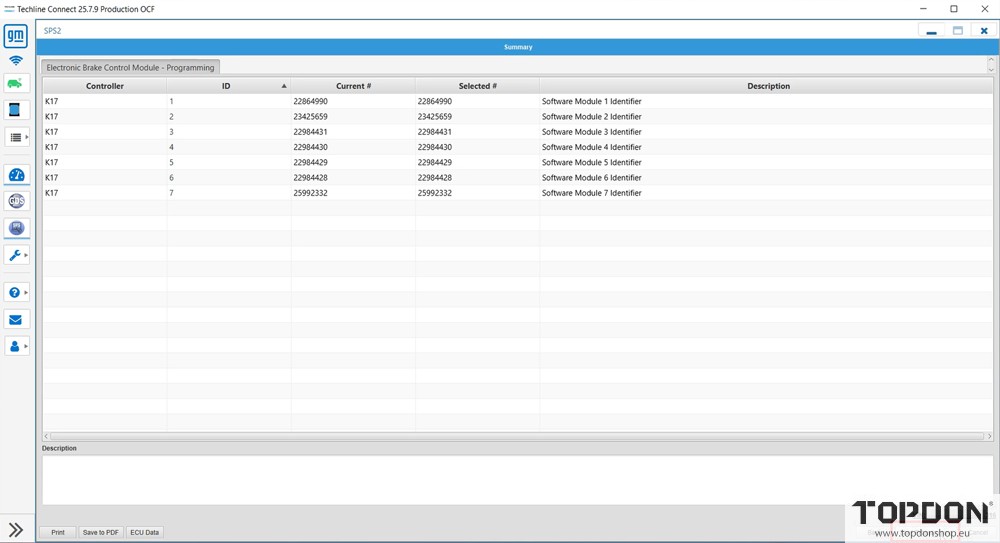 topdon rlink j2534 sps program gm abs module 13