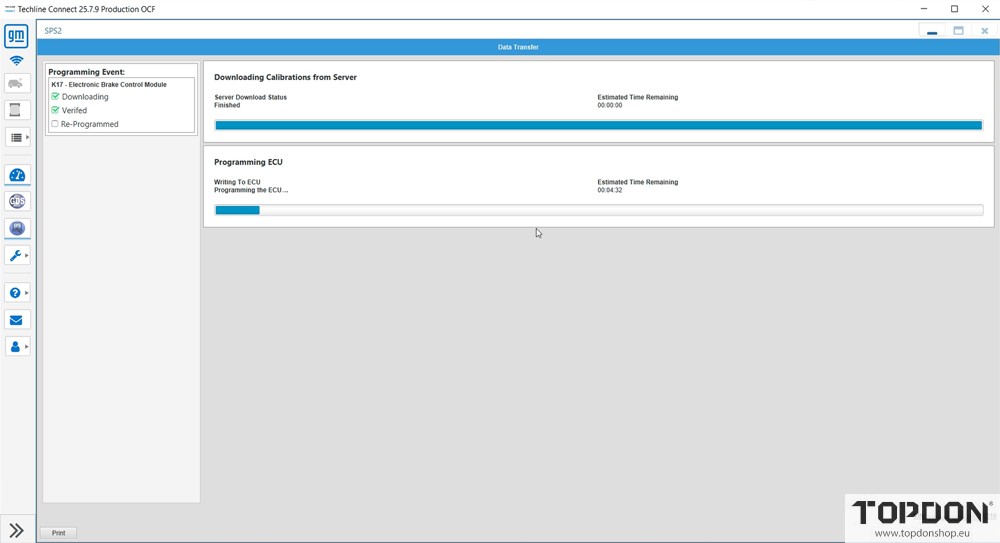 topdon rlink j2534 sps program gm abs module 14