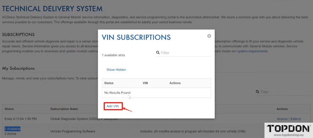 topdon rlink j2534 sps program gm abs module 4