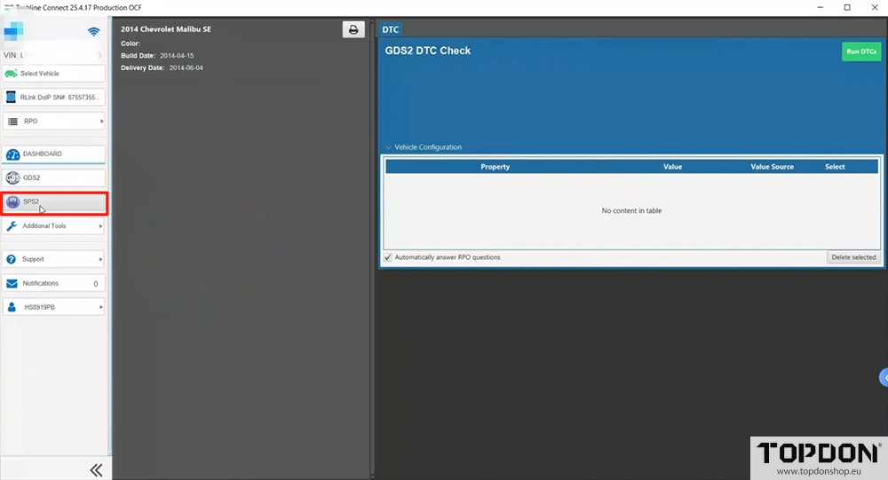 topdon rlink j2534 sps program gm abs module 8