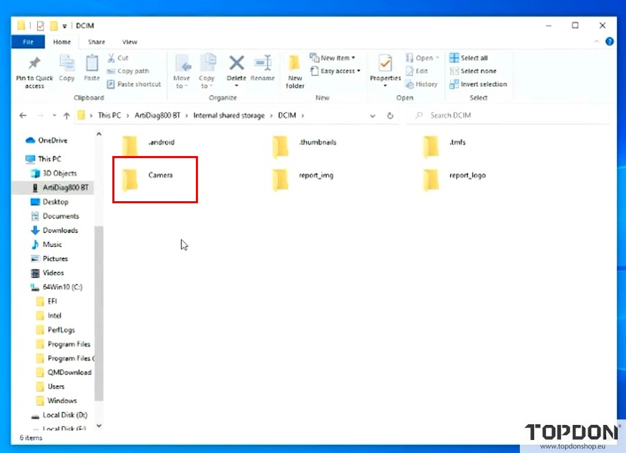 transfer data from topdon phoenix max to pc 10