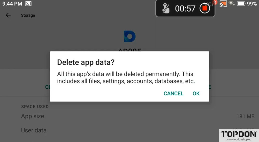 clear app cache for topdon ad500 ad600 8 clear app cache for topdon ad500 ad600 8
