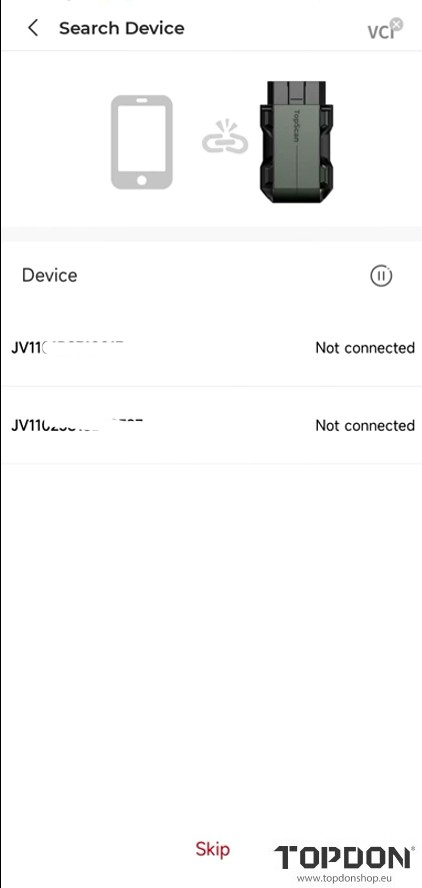 register topdon topscan 7