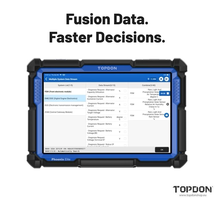 topdon phoenix fusion data 2