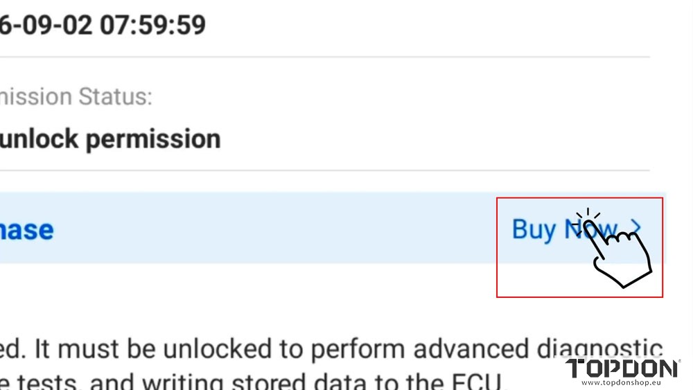 unlock vag sfd sgw with topdon 2