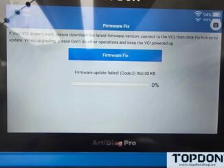 topdon artidiag pro firmware vci update failed