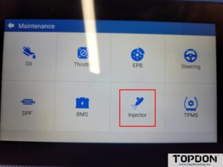 topdon artidiag600s injector coding