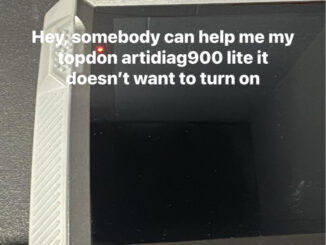 topdon artidiag900 lite not turn on