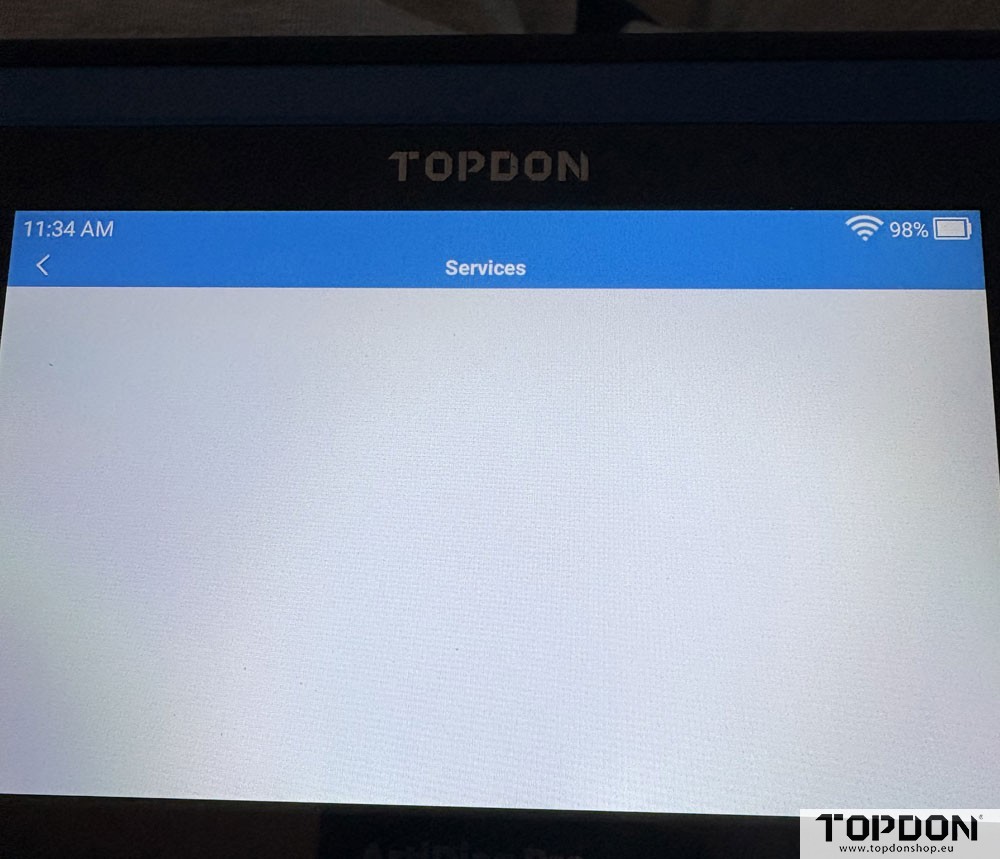 topdon artidiag pro no service function topdon artidiag pro no service function