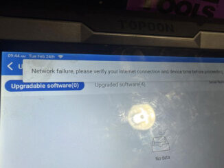 topdon phoenix lite 3 network failure
