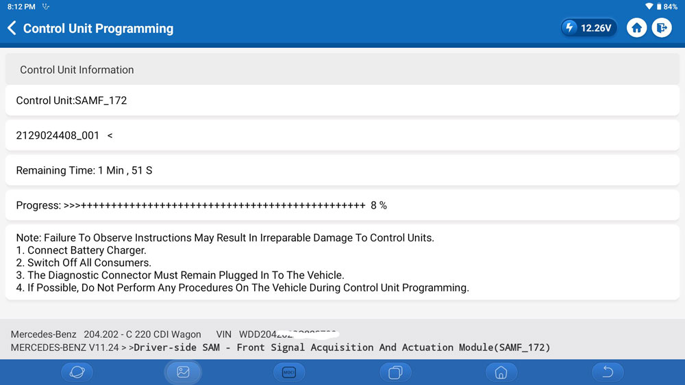 topdon phoenix max benz w204 SAM scn coding 2