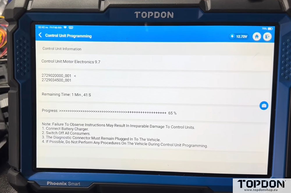 topdon phoenix smart t ninja read benz me97 ecu 5