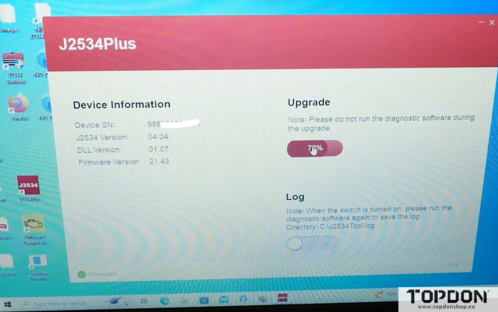 update topdon mdci j2534 driver 8