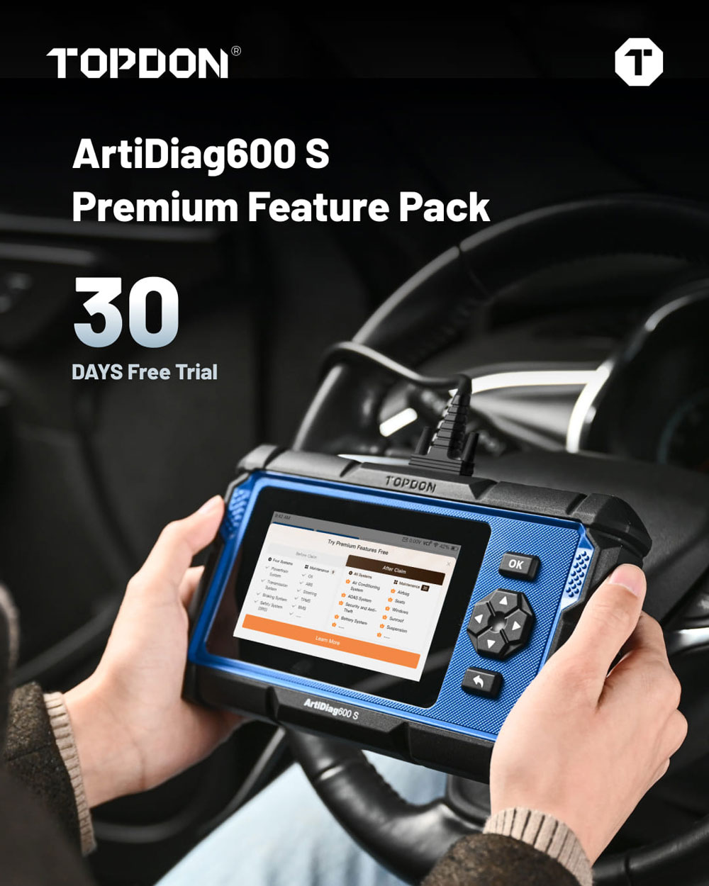 topdon ad600s advanced feature