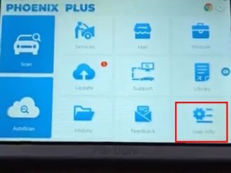 topdon phoenix lock screen 1