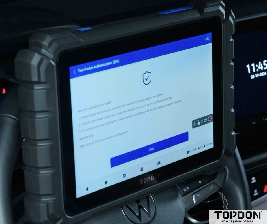 unlock vag sfd with topdon one 9