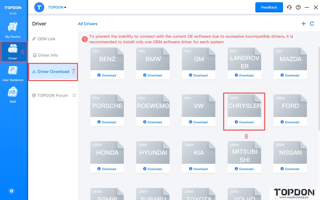 use topdon rlink x3 with chrysler witech 4 use topdon rlink x3 with chrysler witech 4