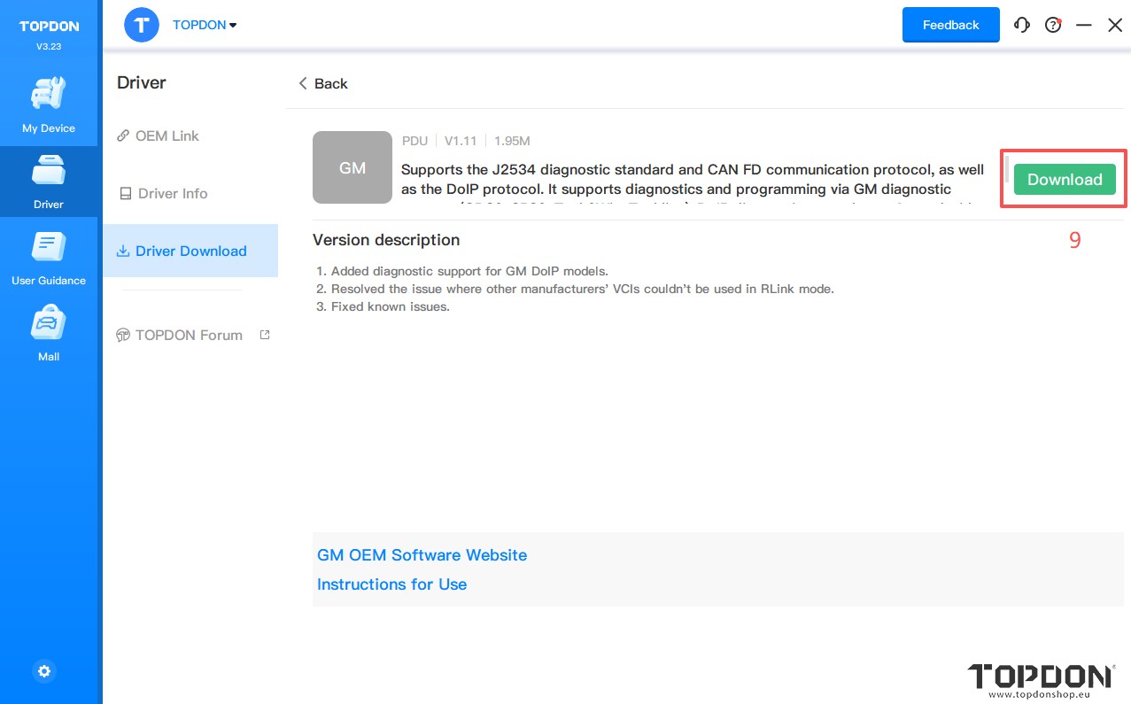 use topdon rlink x3 with gm tlc 2