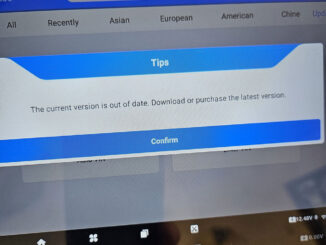 topdon artidiag900 lite current software out of date