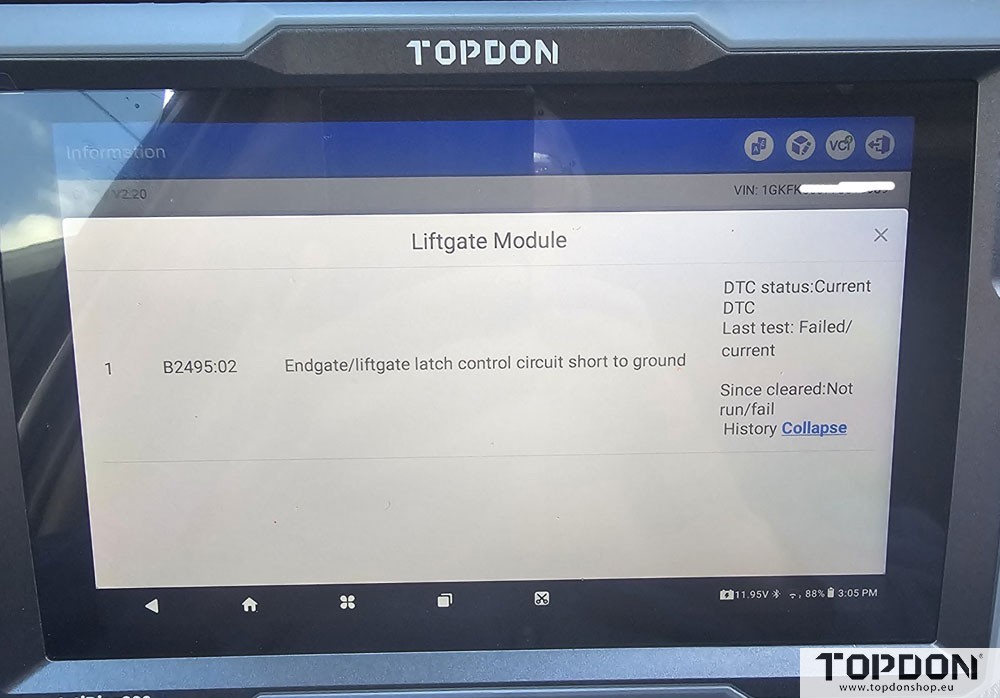 Topdon AD900 Lite 07 Yukon XL Denali Review 1