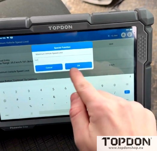 remove benz speed limit with topdon phoenix elite 11