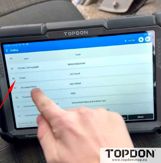 remove benz speed limit with topdon phoenix elite 4