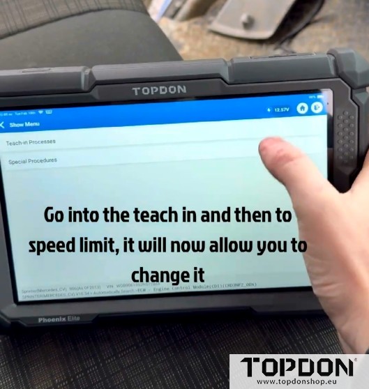remove benz speed limit with topdon phoenix elite 7