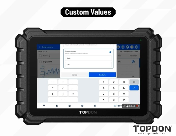 topdon ONE datastream update 4