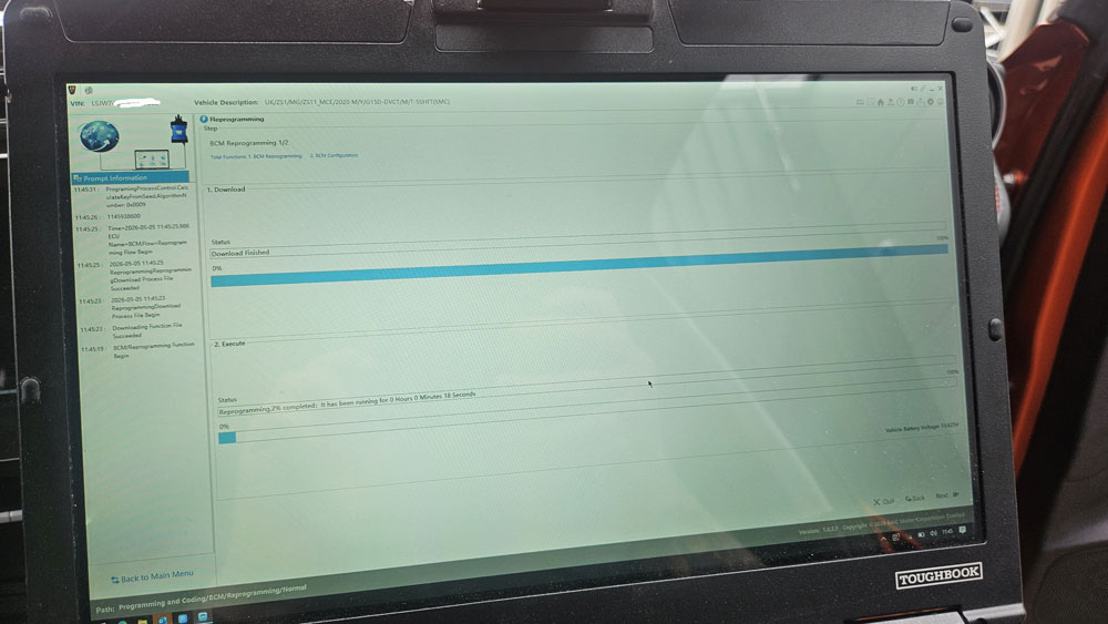 topdon rlink mg vds3 bcm programming