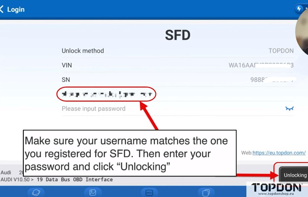 unlock vw sfd with topdon phoenix 10