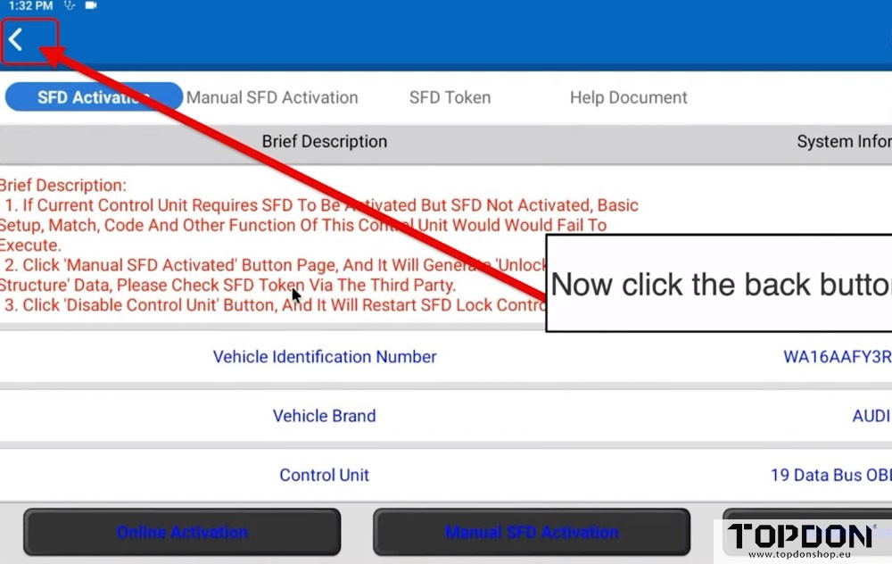 unlock vw sfd with topdon phoenix 15