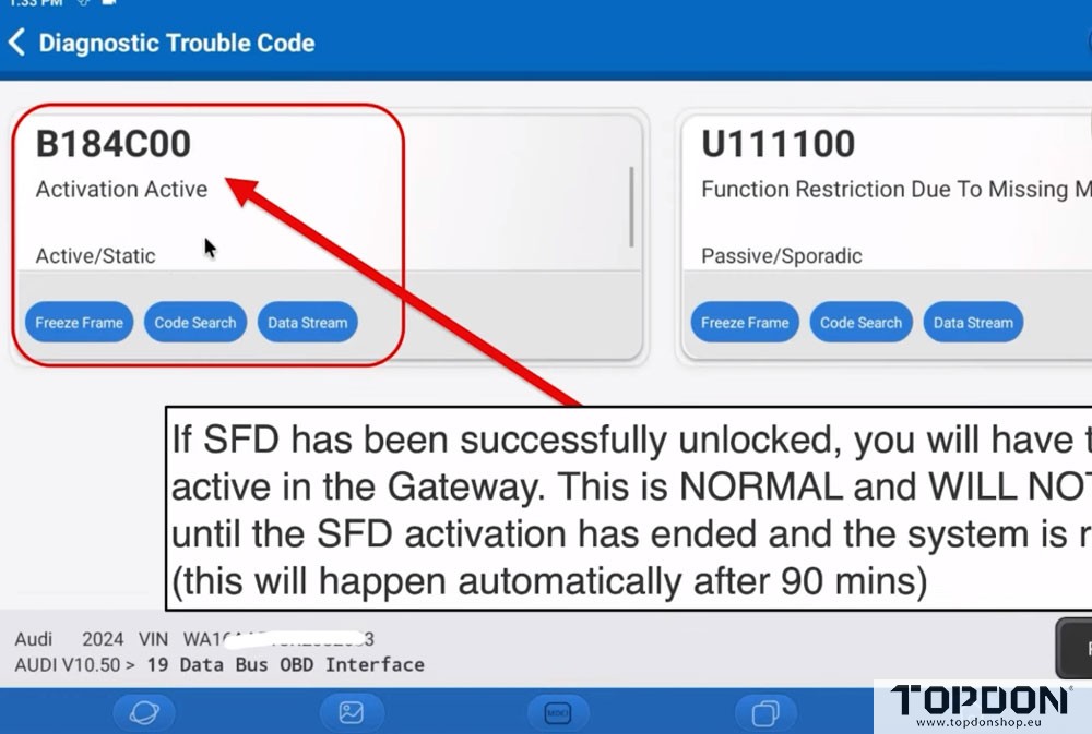unlock vw sfd with topdon phoenix 17