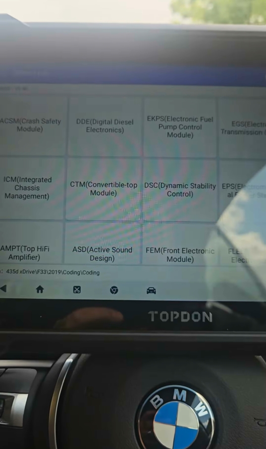 topdon one BMW CAFD programming 1