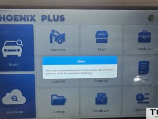 topdon phoenix plus device has been banned