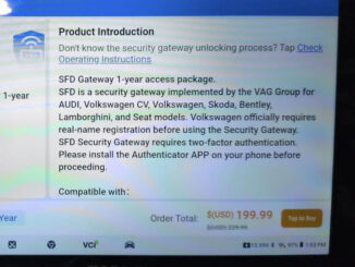 topdon vag sfd unlocking