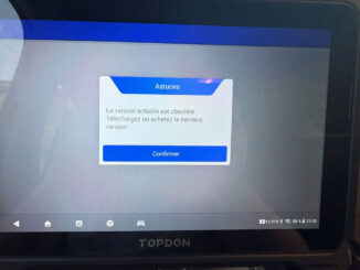 topdon one current software version is obsolete