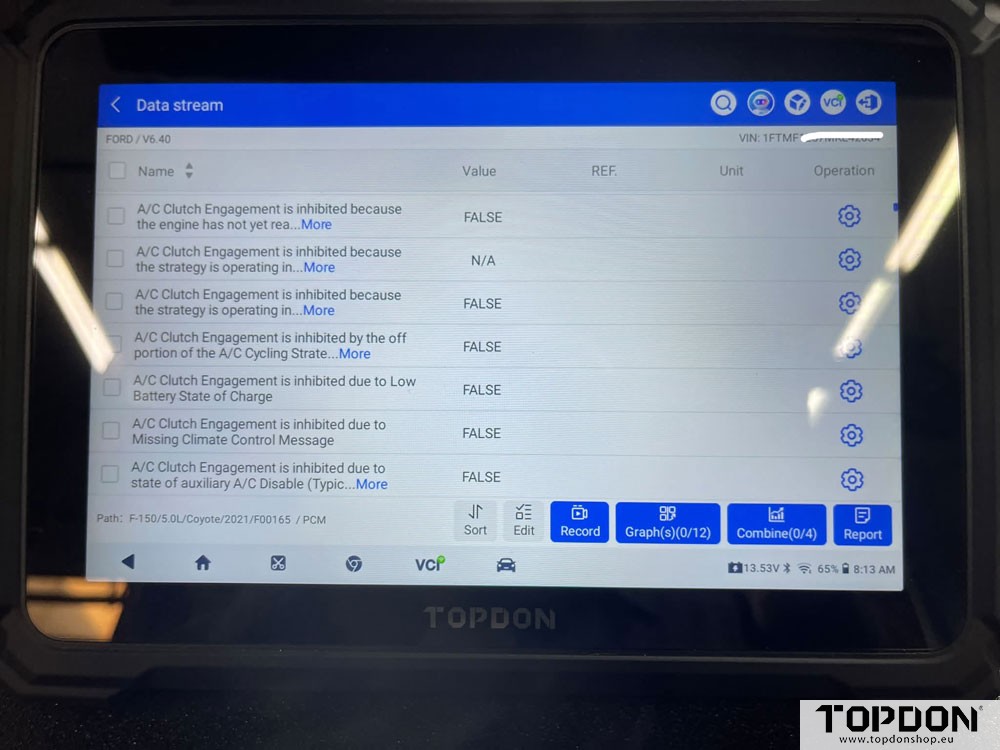 topdon search data stream by word 1