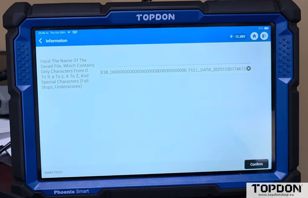 topdon t ninja box clone gm e38 ecm 13