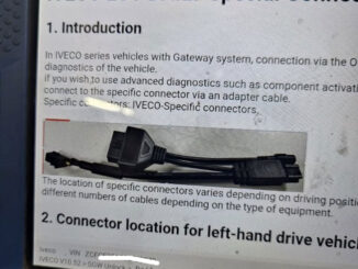topdon LCV daily special connector