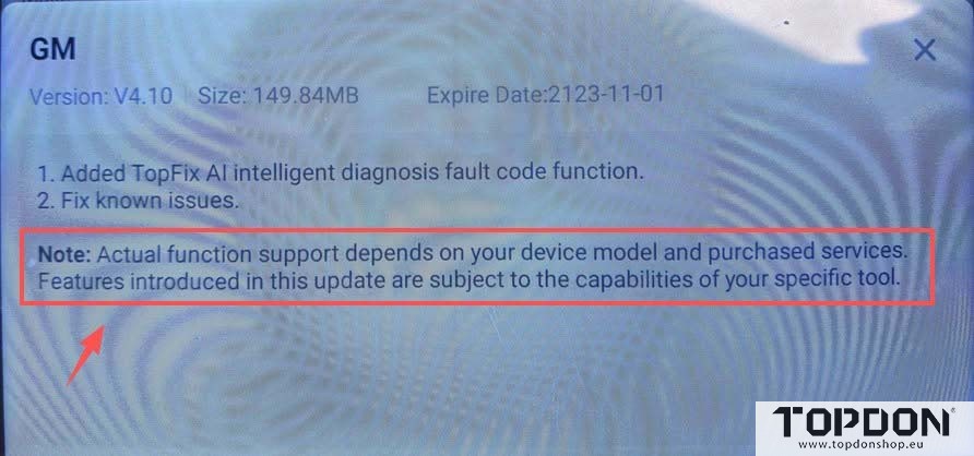 topdon artdiag topfix AI function 3