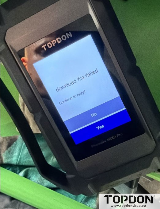 topdon mdci pro download file failed